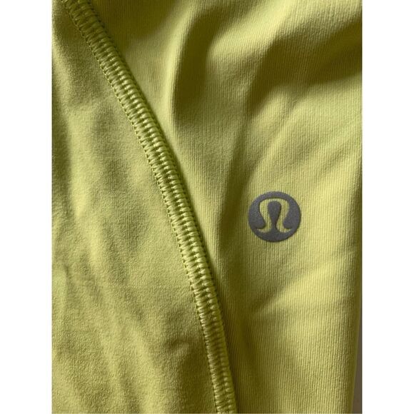 Lululemon Time To Sweat Crop 23" Lemon Vibe women's size 4 - Picture 3 of 4